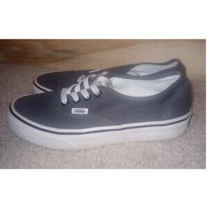 Women's Vans Gray Low Top Skateboarding Sneakers Shoes 7